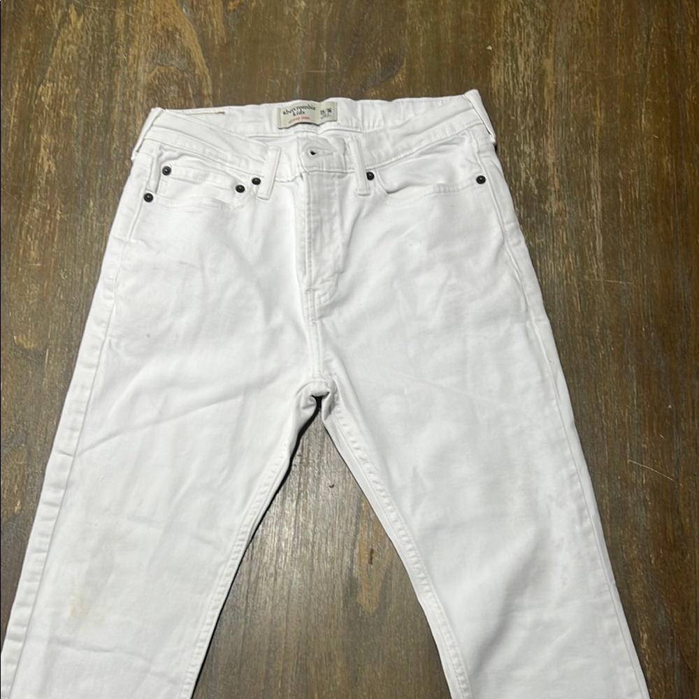 Abercrombie Kids White Skinny Jeans